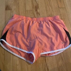 Nike Pink and Black Athletic Shorts
